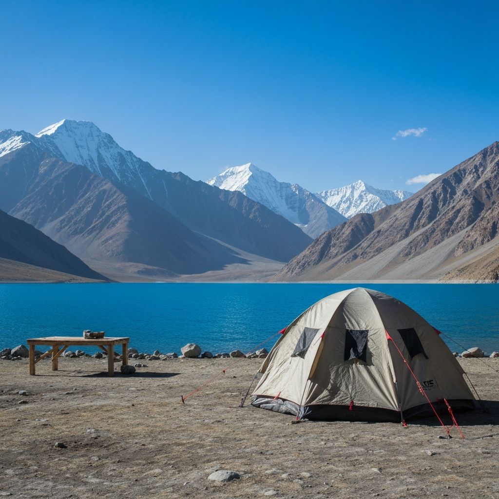 Pangong Lake Camping